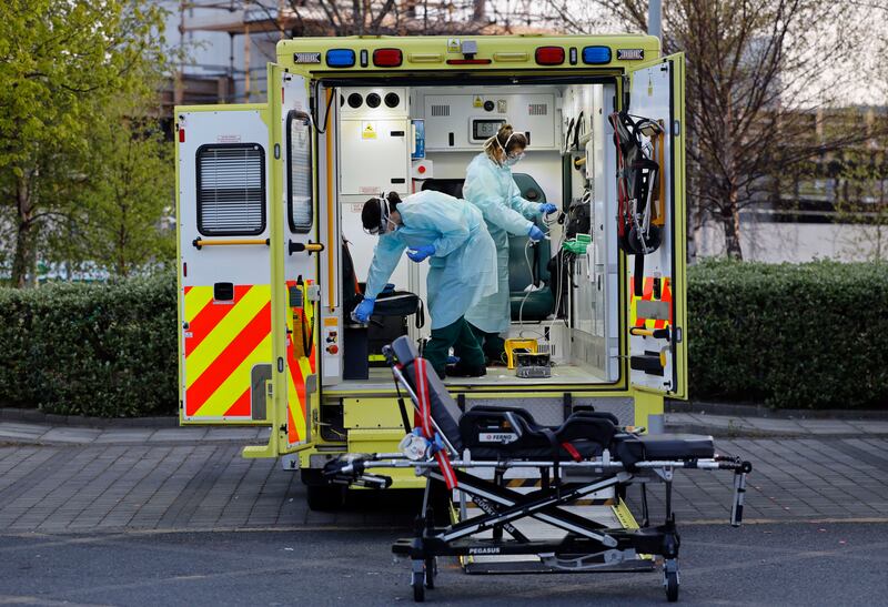 6.44am: The ambulance bay. Photograph: Alan Betson
