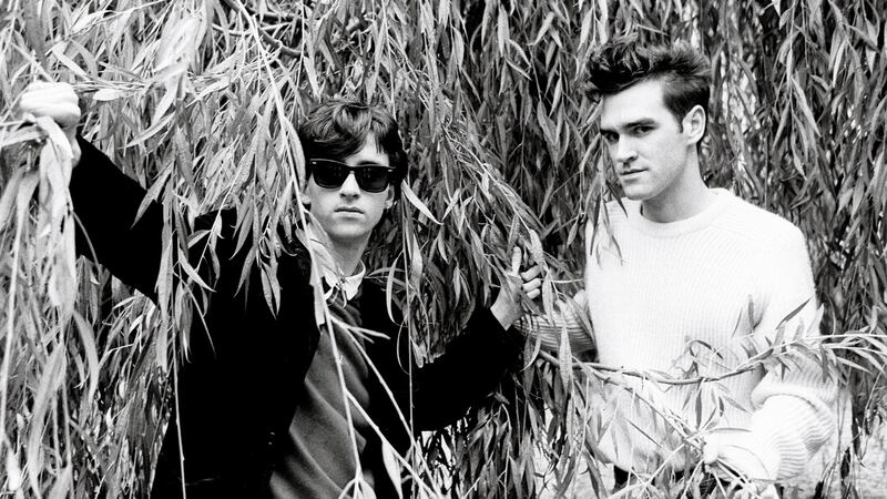 Marr with Morrissey in London in 1983. “At its worst, his polite evasion creates a Pollyanna version of the Smiths’ story.” Photograph: Clare Muller/Redferns/Getty