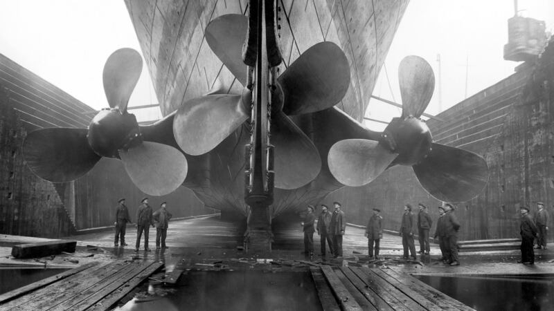 The ‘Titanic’s’ propellor. Photograph:  Courtesy V&A