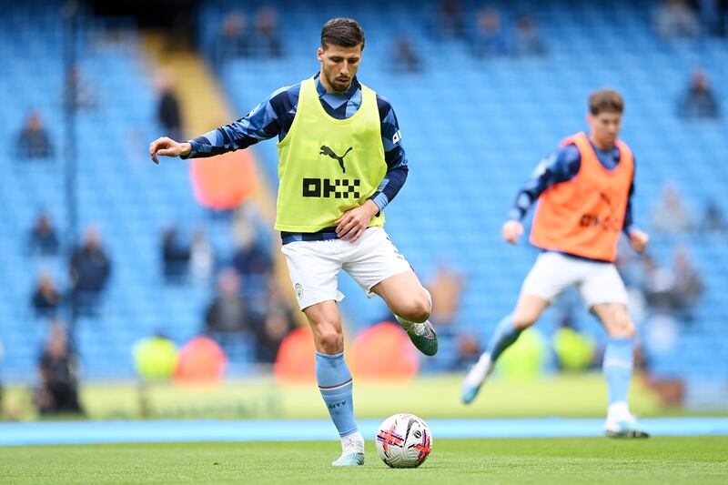 Manchester City defender Ruben Dias of Manchester believes his side are primed for the challenge of Bayern. Photograph: Michael Regan/Getty Images