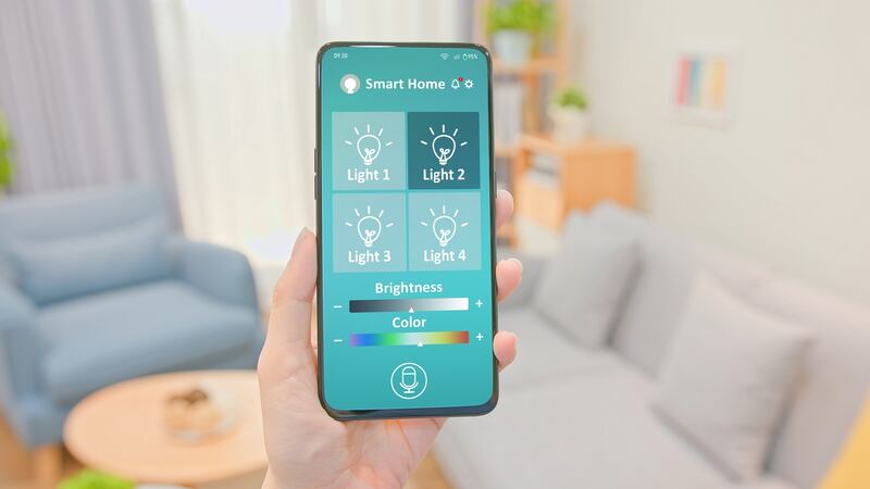 Smart-home apps can give you  control of everything from light to heating. Photograph: iStock