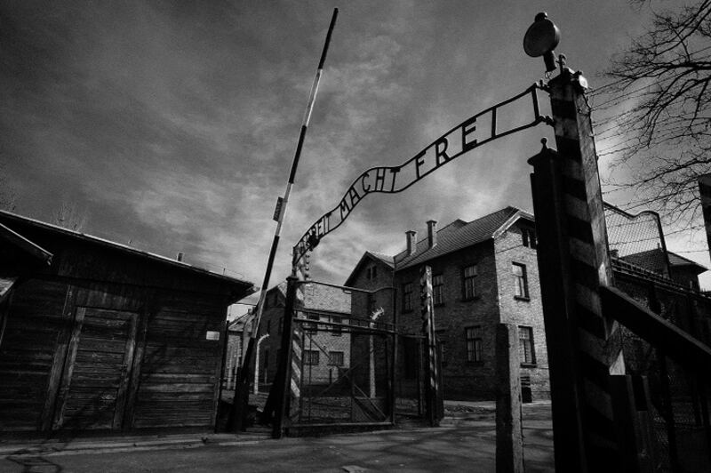 The main gates into Auschwitz with 'Arbeit Macht Frei' (Work Sets You Free) above Photograph: iStock