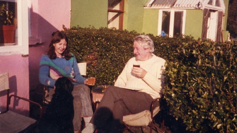 Keggie Carew with her father Tom, who  was an Irish-born British war hero whose peacetime life was troubled