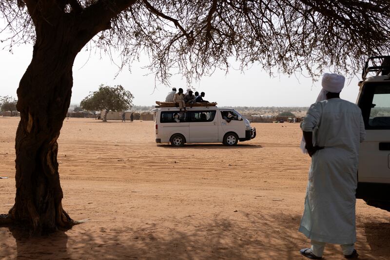 The Chadian government and the aid agencies want to move refugees in Adre to more organised camps such as this one in Aboutengue.  Photograph: Chris Maddaloni