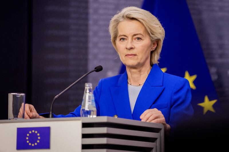 The letter to Ursula von der Leyen said it was “imperative” that Ireland and the European Commission worked on measures to help chipmakers 'remain globally competitive across the union'. Photograph: Gints Ivuskans/AFP via Getty Images         