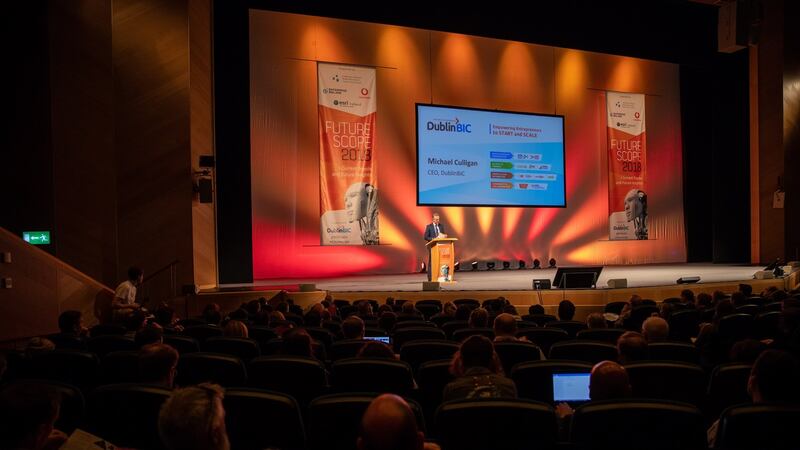 Some 1,200 people attended at this year’s FutureScope, which is organised by Dublin BIC. Photograph: Keith Arkins