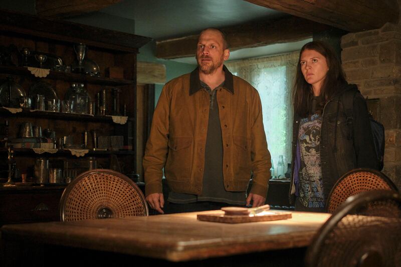 Reunion:  Matthew Gurney and Lara Peake. Photograph: Matt Squire/Warp Films/BBC