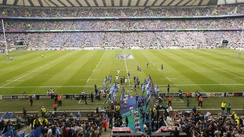 Leinster beat Ulster in the 2012 Heineken Cup final in front of a packed Twickenham. Photograph: Billy Stickland/Inpho