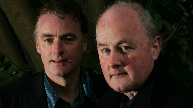 Dave and Gerard Fanning photographed in Blackrock, Co Dublin, 2004. Photograph: Frank Miller