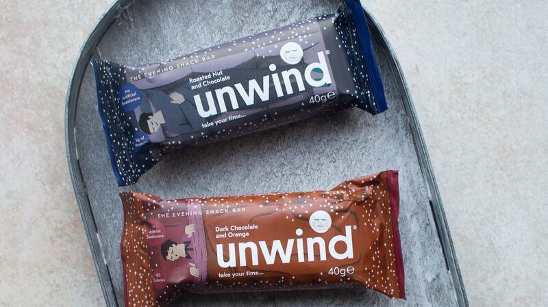 Irish-made Unwind bars are billed as ‘evening snacks’