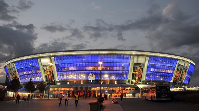 The Donbass Arena, home of Shakhtar Donetsk but unused and closed to the public since May 2014: “I loved the evenings at Shakhtar’s new stadium, I think it was the nicest in Europe.” Photograph: Genya Savilov/Getty Images