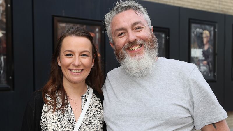 Jenny and Danny Fitzpatrick before the show. Photograph: Nick Bradshaw/The Irish Times