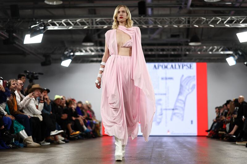 Pam Hogg runway show at London Fashion Week 2023. Photograph: Henry Nicholls/AFP/Getty Images