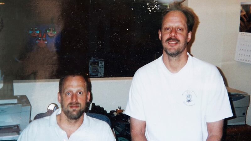 Mandalay Bay shooting: Eric Paddock (left) with his brother, Las Vegas gunman Stephen Paddock. Photograph via AP