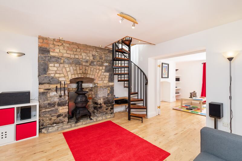 Living room at garden level. Photograph: Wojtek Bartkowski