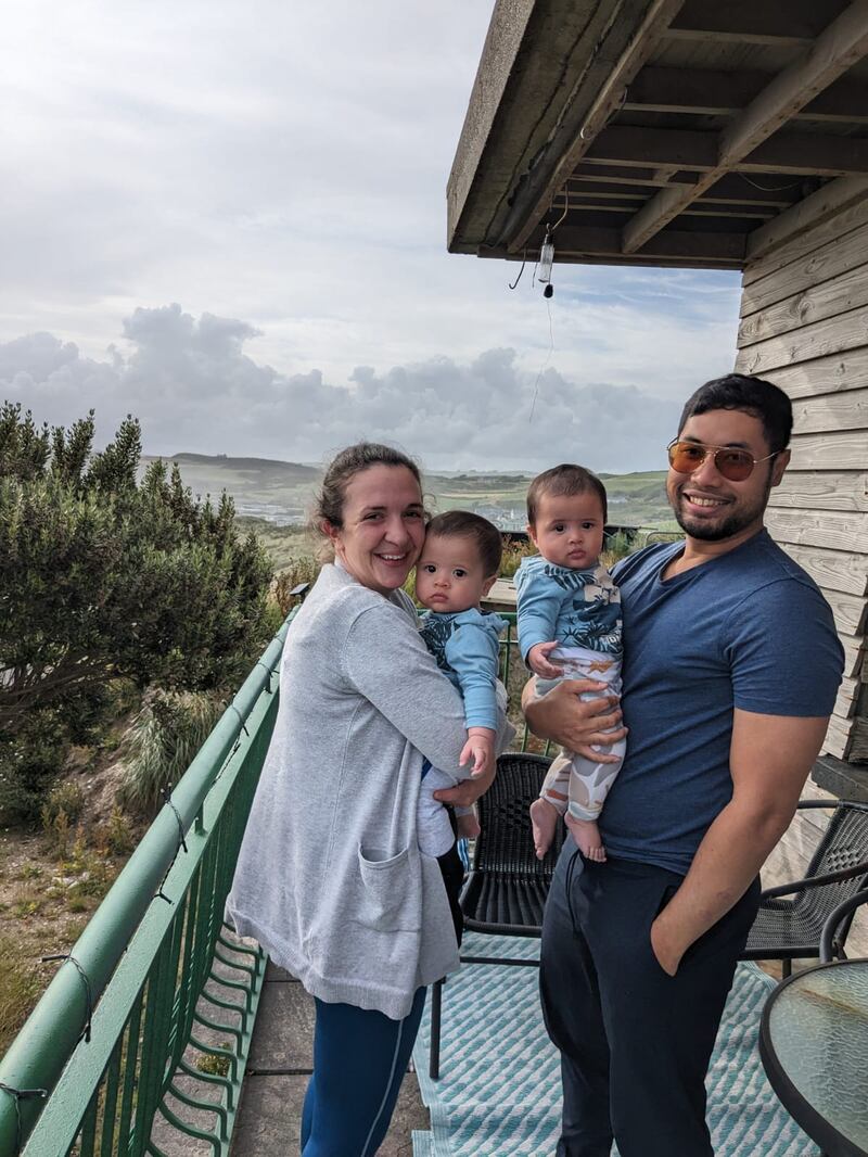 Louise O'Leary and family.