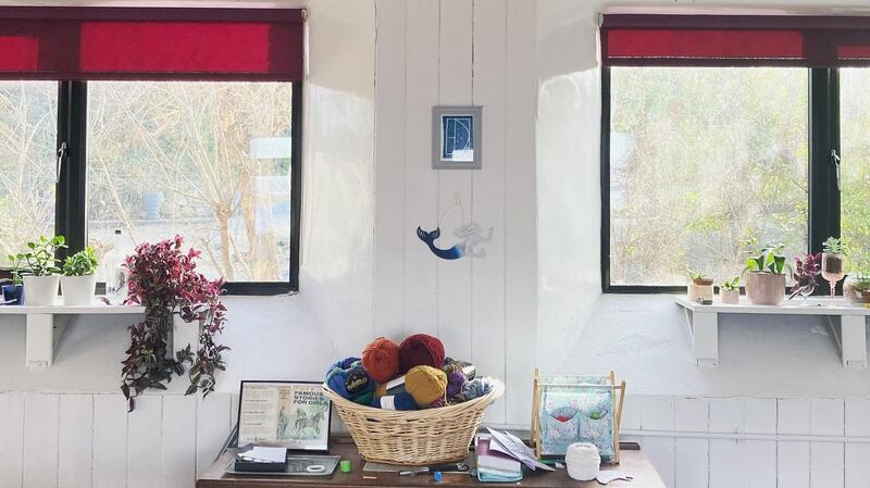 The interior of The Old Knitting Factory in Connemara