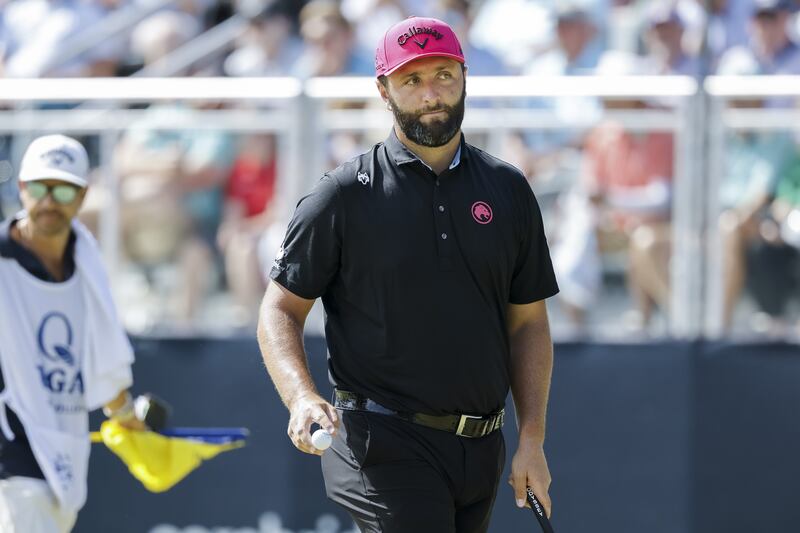 Jon Rahm was left wondering what might have been at Quail Hollow. Photograph: EPA