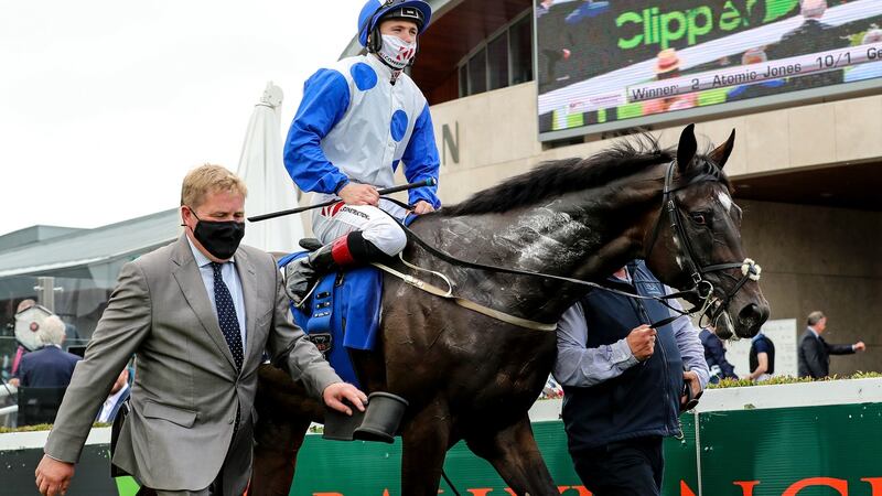 Ger Lyons’s  Atomic Jones could run in Saturday’s PW McGrath Ballysax Stakes at Leopardstown. Photograph: Caroline Norris/Inpho