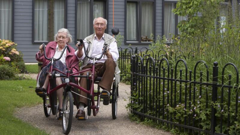 Residents of the Dutch “dementia village” Hogewey.
