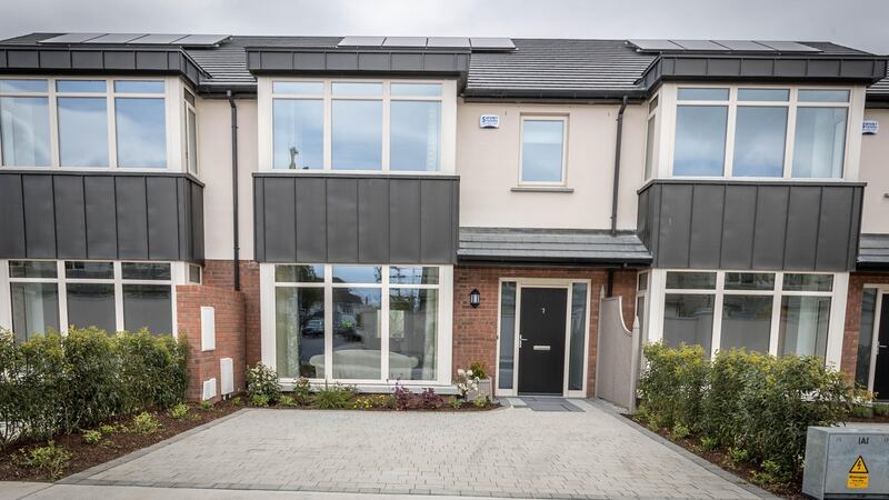 The exteriour of the new four-bedroom houses in the Lonsdale development