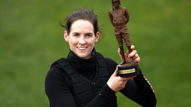 Rachael Blackmore’s triumph at Cheltenham was seen by empty terraces - not to be repeated  as fans are set to return. Photograph:  Tim Goode - Pool/Getty Images