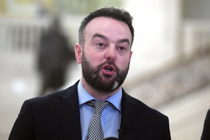 Outgoing SDLP leader Colum Eastwood. Photograph: Oliver McVeigh/PA Wire