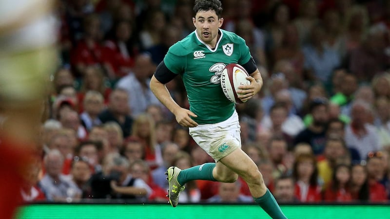 Felix Jones during his playing days for Ireland against Wales at the Millennium Stadium in 2015. Photograph: Billy Stickland/Inpho