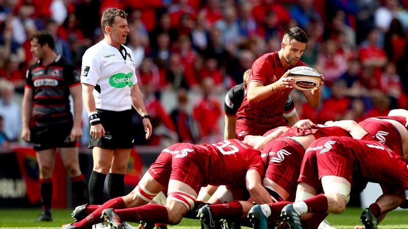 Ireland’s Munster contingent - including Conor Murray - have at least one extra game to play before the summer tour of Australia. Photograph: James Crombie/Inpho
