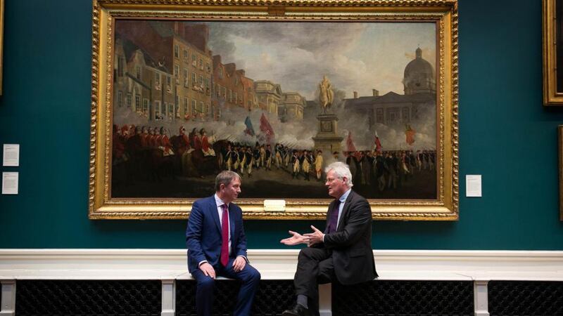 Peter Barrett, CEO, SMBC Aviation Capital and Sean Rainbird, Director, National Gallery of Ireland. Photograph:  Shane O’Neill, SON Photographic National Gallery/SMBC Aviation Capital photos