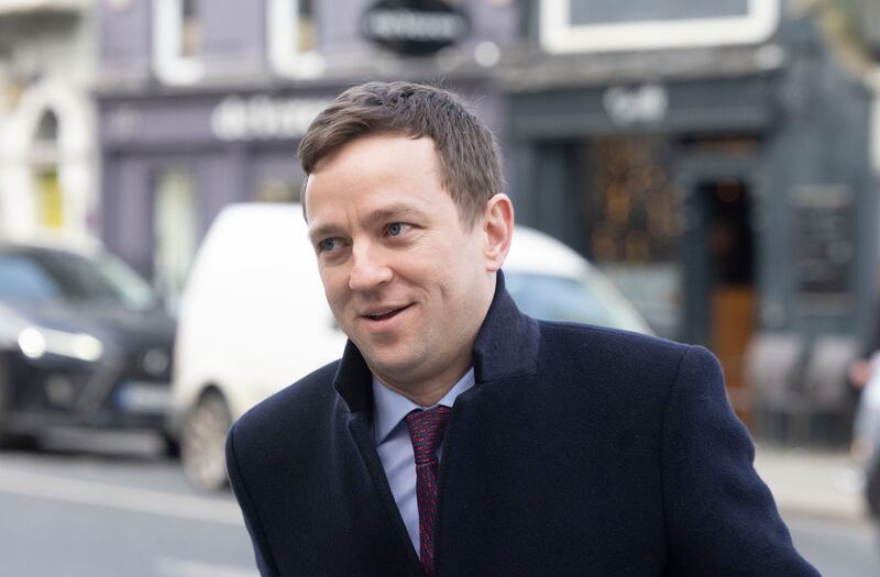 Was that Fine Gael’s Dublin 4 blue blood James Geoghegan on his feet during Wednesday afternoon’s Questions to the Minister for Agriculture, Food and the Marine? Photograph: Sam Boal/Collins Photos 