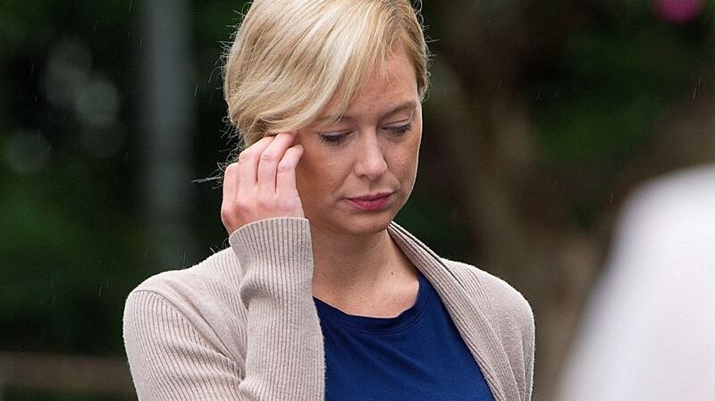 Molly Martens Corbett arrives for trial at the Davidson County Courthouse on Tuesday, Aug. 8, 2017. [Donnie Roberts/The Dispatch]
