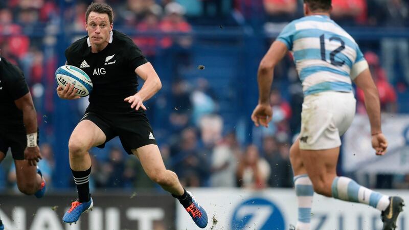 New Zealand’s Ben Smith in action against Argentina in the Rugby Championship. Photograph: Alejandro Pagni/AFP/Getty