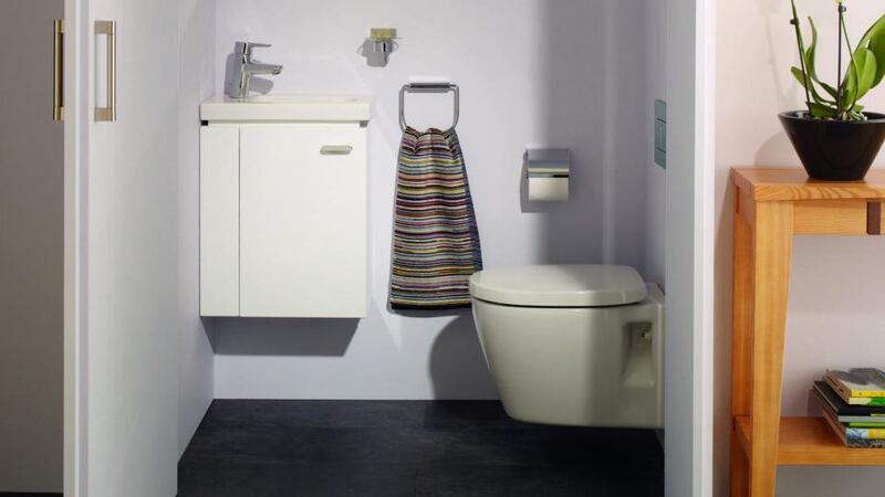 Concept Under Stair design with toilet and basin unit