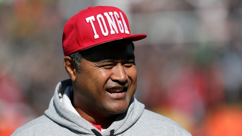 Tonga coach and former Wallabies star Toutai Kefu was in a critical condition after being stabbed by intruders at his Brisbane home during a “brutal and violent” attack. Photo: Michael Bradley/AFP via Getty Images