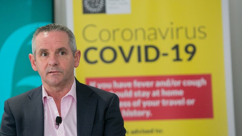 HSE chief executive Paul Reid said the possibility of existing ICU beds being full in just over two weeks was “a very significant concern”. File photograph: Gareth Chaney/Collins
