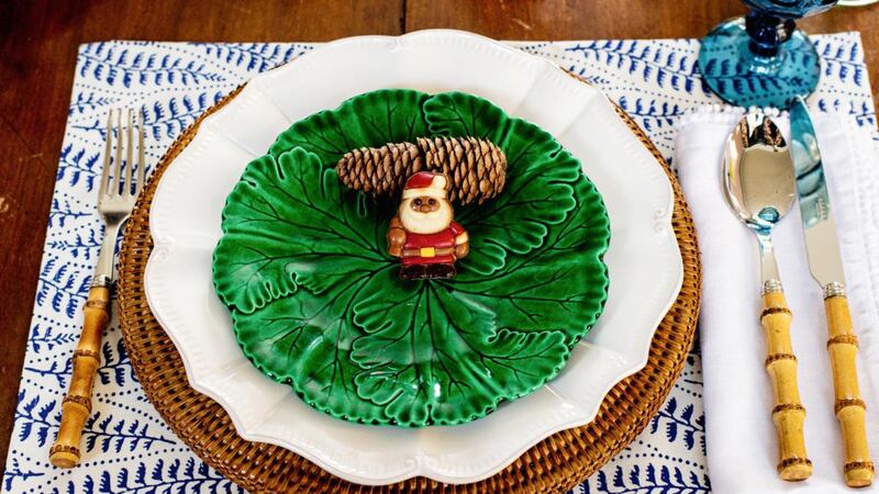 Santa on place setting