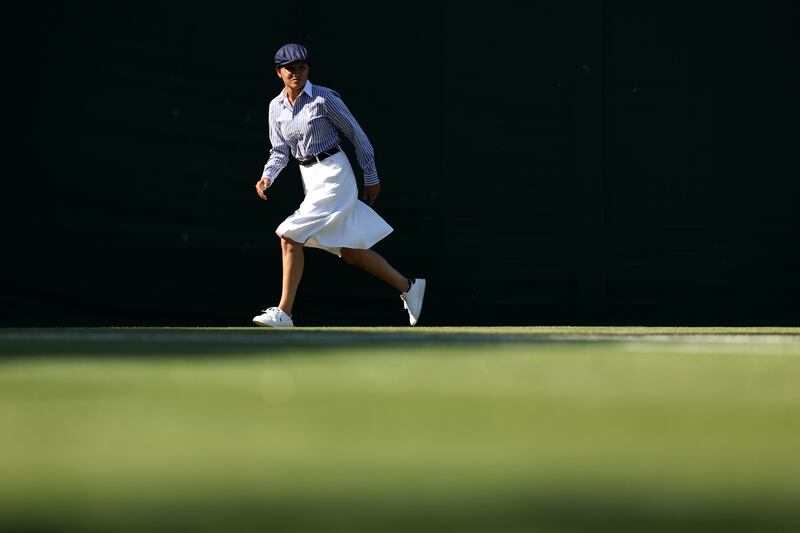 Line judges will no longer be in the line of fire for angry tennis players at Wimbledon. Photograph: Michael Regan/Getty Images