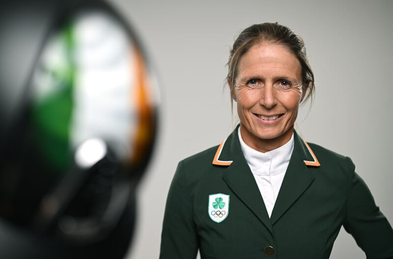 Sarah Ennis: 'I was doing a final prep run in England, and it went really well, I’m delighted with the mare.' Photograph: Ramsey Cardy/Sportsfile 