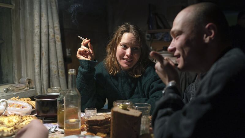 Seidi Haarla and Yuri Borisov in Compartment No 6