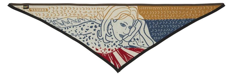 Phone Conversation Triangle scarf by Electronic Sheep €159, Atrium Dublin