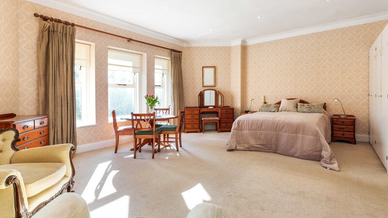 The main bedroom extends to 35sq m (377sq ft)
