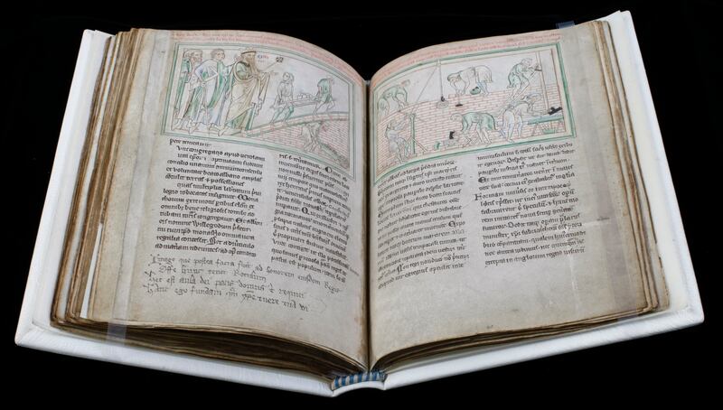 This 13th-century masterpiece created by the Benedictine monk Matthew Paris chronicles the life of St Alban. Photograph: Trinity College Dublin