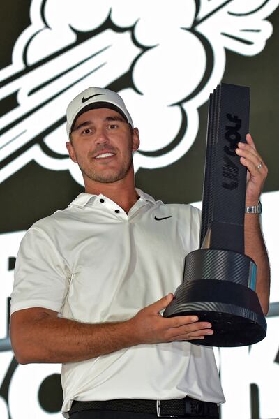 Four-time Major-winner Brooks Koepka secured the biggest payday of his career with a $4 million play-off win over Peter Uihlein on the Saudi-funded LIV tour. Photograph: Amer Hilabi/AFP/Getty Images

