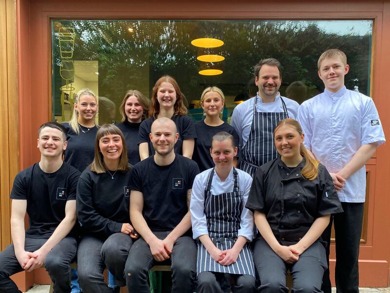 Bray native Matthew Forde Connolly (centre front) opened Nine, his own cafe, in March 2022.