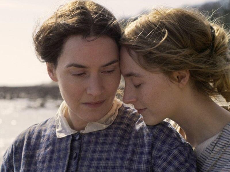 Kate Winslet and Saoirse Ronan in Ammonite