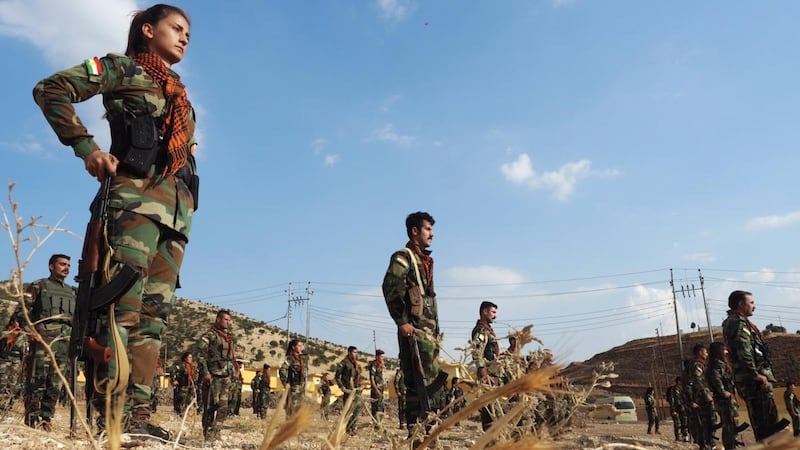 Pak troops in northern Iraq. Photograph Lorraine Mallinder
