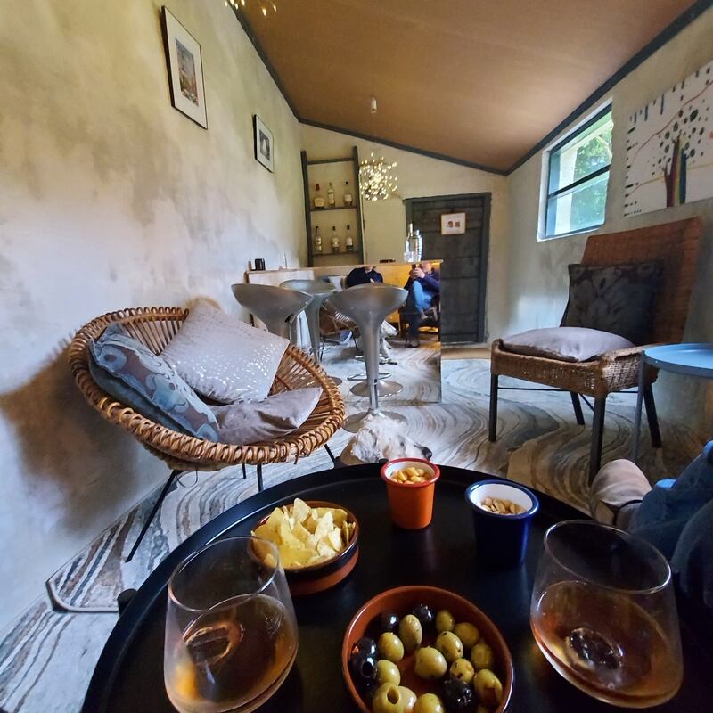 Inside Caroline Eagle’s potting shed in Co Down after its repair and renovation