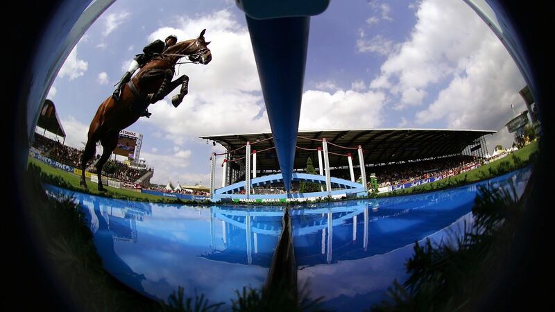 Jessica Kuerten competes at Aachen in May, 2006. Photograph: Vladimir Rys/Getty Images