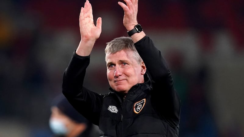 Stephen Kenny’s Ireland rounded off their qualification campaign with a win over Luxembourg. Photograph: John Walton/PA